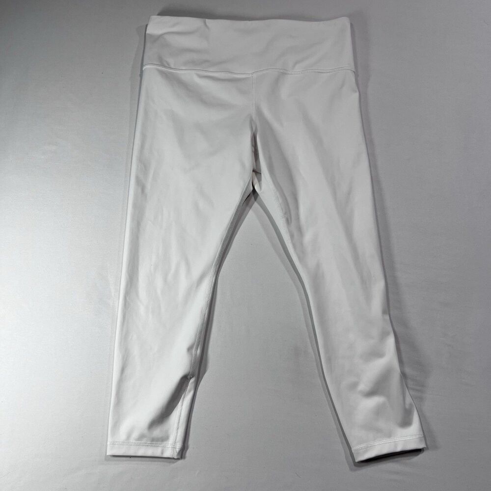 Athleta Ultra High Rise Elation 7/8 Tight Leggings White Size L Large Yoga